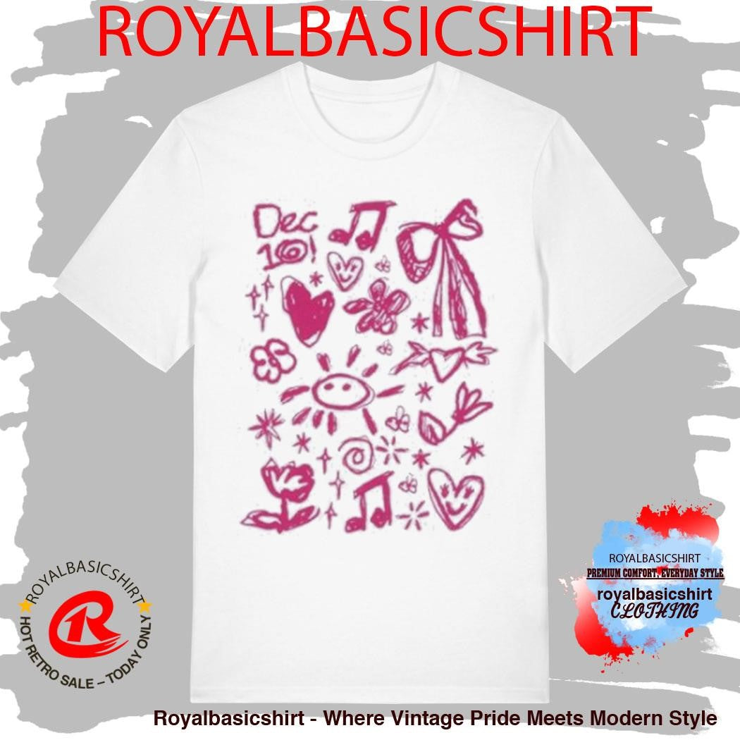 December 10 White Doodle Shirt