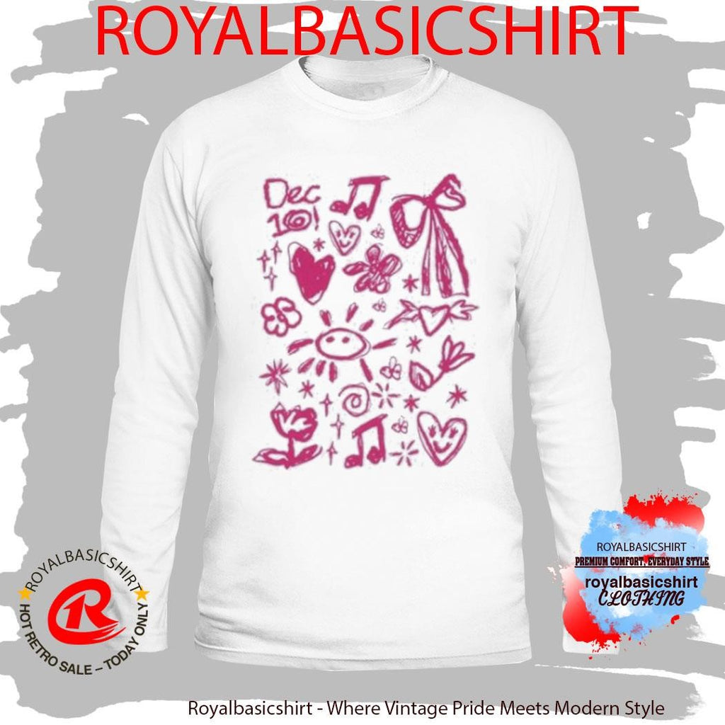 December 10 White Doodle Shirt