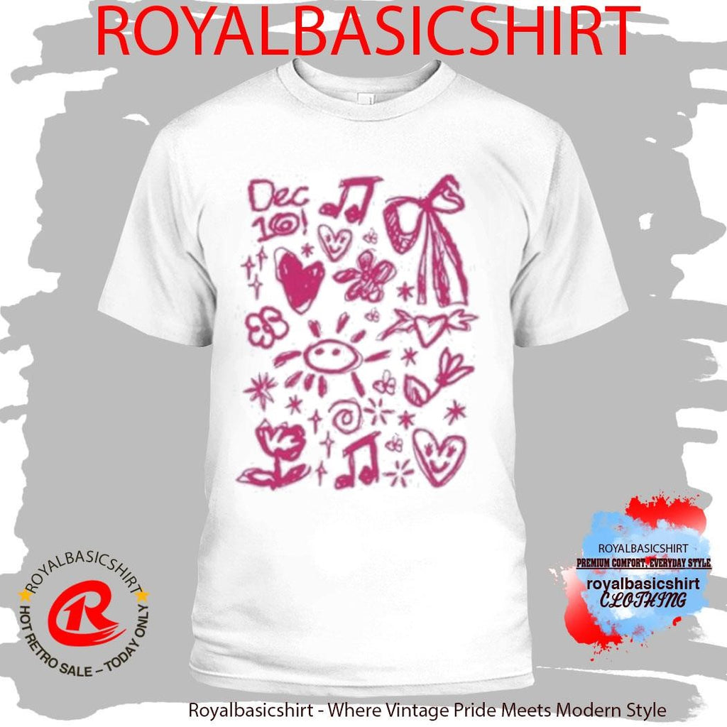 December 10 White Doodle Shirt