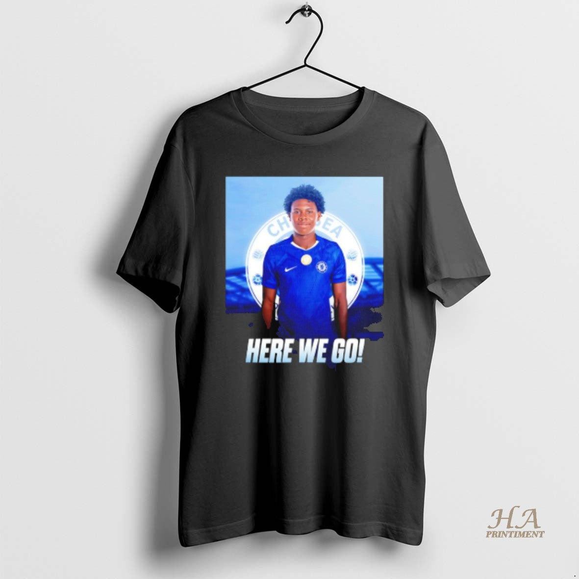 Official Deinner Ordonez To Chelsea Here We Go Shirt Hoodie Sweatshirt | PurePodTees.com