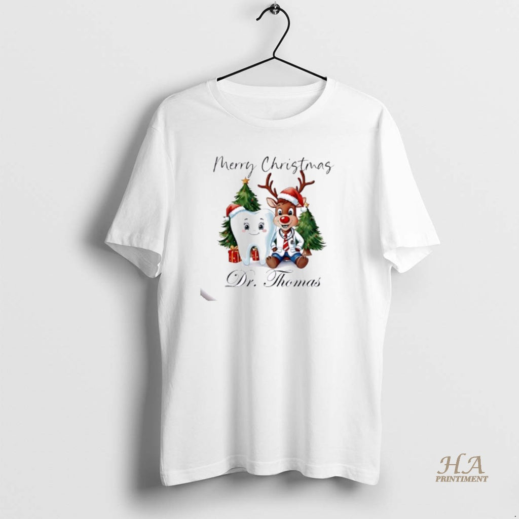 Official Dental Hygienist Christmas Personalized Ornaments White Shirt Hoodie Sweatshirt | PurePodTees.com