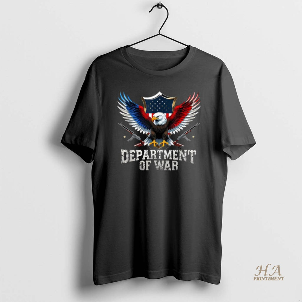 Official Department Of War Military Patriotic Eagle Us Flag Veteran Shirt Hoodie Sweatshirt | PurePodTees.com