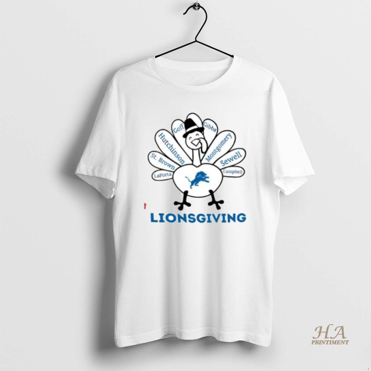 Official Detroit Lions Lionsgiving Shirt Hoodie Sweatshirt | PurePodTees.com