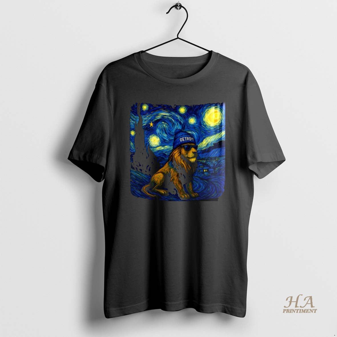 Official Detroit Lions Football Van Gogh Style Shirt Hoodie Sweatshirt | PurePodTees.com