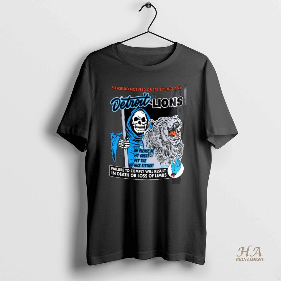 Official Detroit Lions Football Oh Please Be My Guest Pet The Nice Kitties Shirt Hoodie Sweatshirt | PurePodTees.com