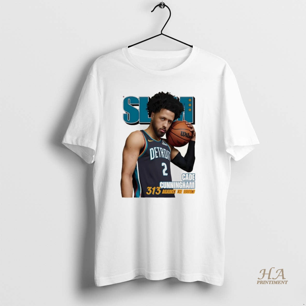 Official Detroit Pistons Cade Cunningham 313 Against The World Christmas Shirt Hoodie Sweatshirt | PurePodTees.com