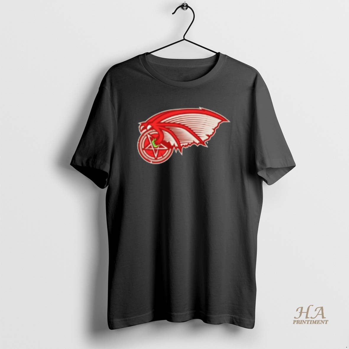 Official Detroit Red Wings X Summoning Circle Halloween Logo Shirt Hoodie Sweatshirt | PurePodTees.com