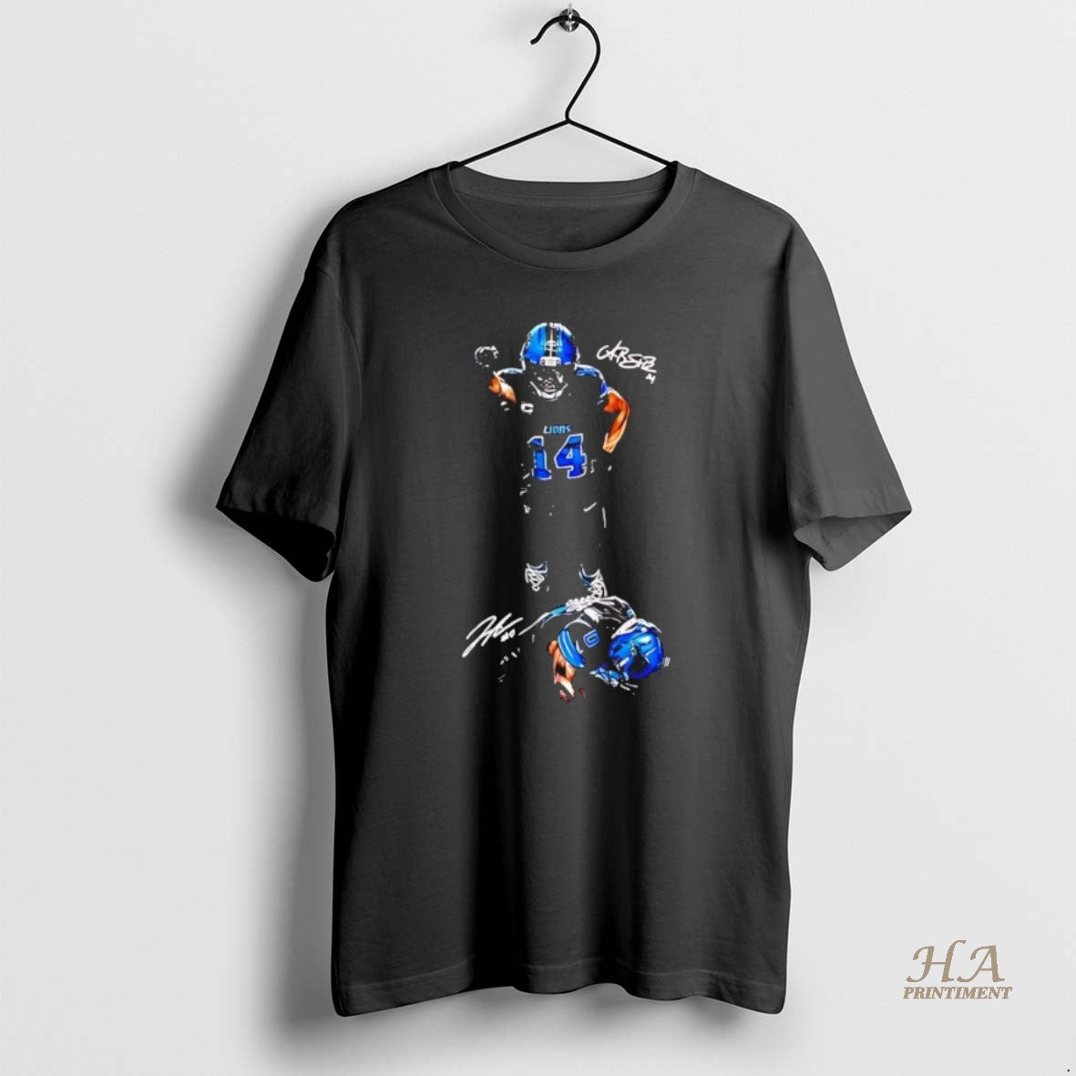 Official Detroit Lions Superbrown And Spidergibbs Black Shirt Hoodie Sweatshirt | PurePodTees.com
