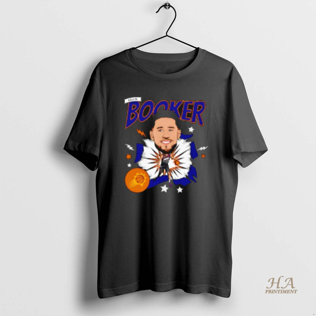 Official Devin Booker Phoenix Suns Caricature Shirt Hoodie Sweatshirt | PurePodTees.com