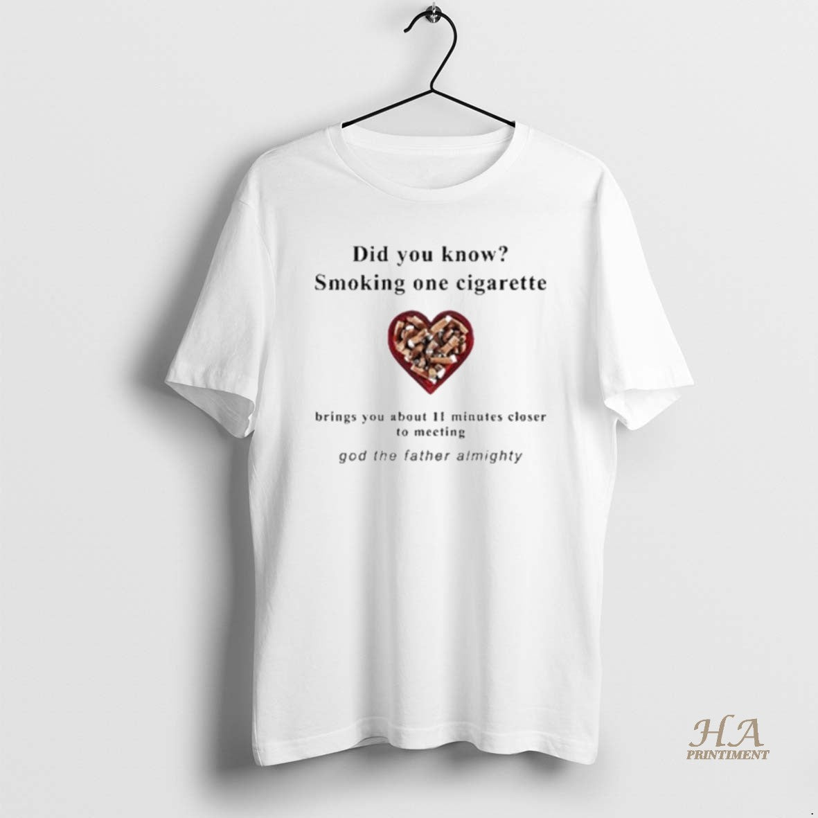 Official Did You Know Smoking One Cigarette Shirt Hoodie Sweatshirt | PurePodTees.com