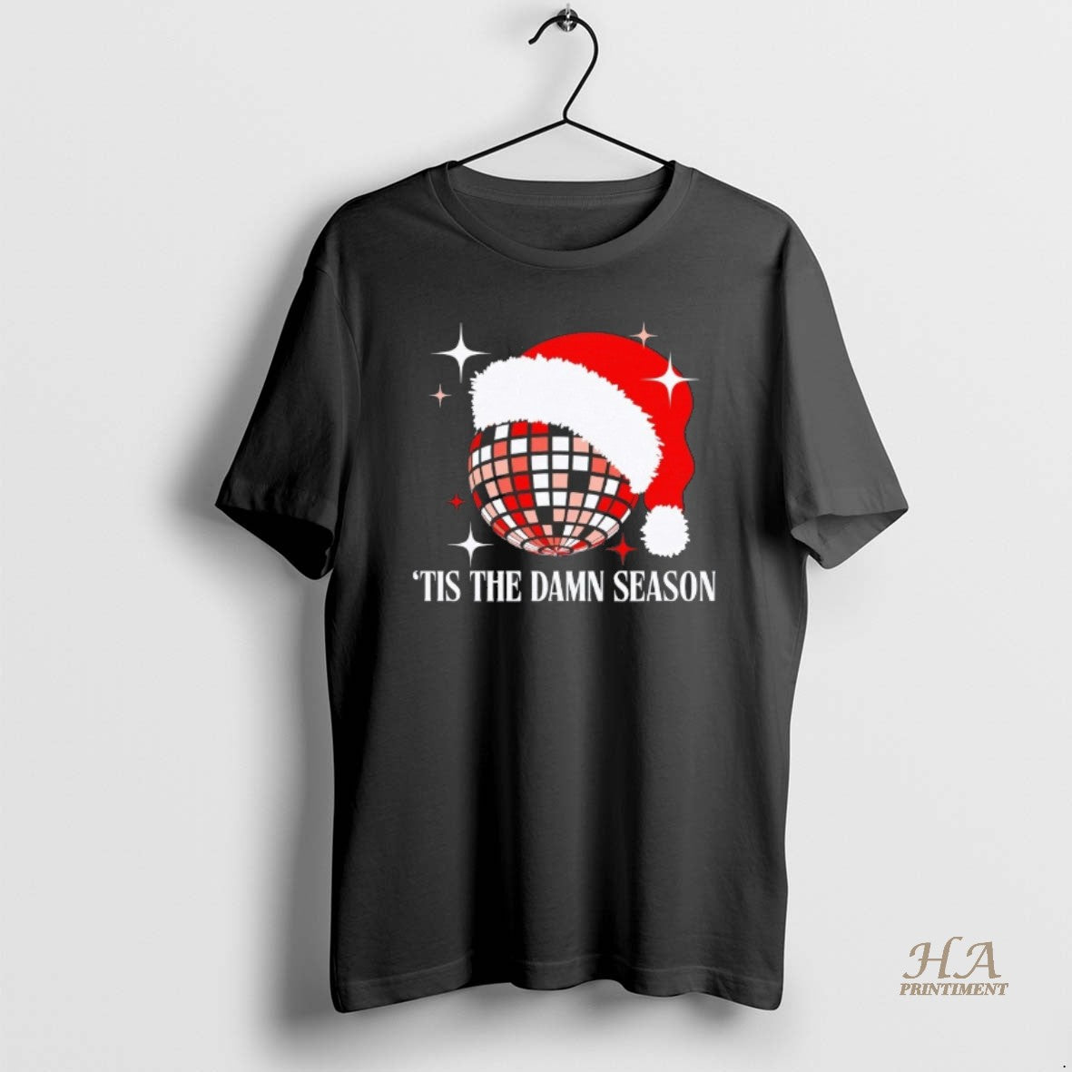 Official Disco Ball Tis The Damn Seasonn Christmas Shirt Hoodie Sweatshirt | PurePodTees.com