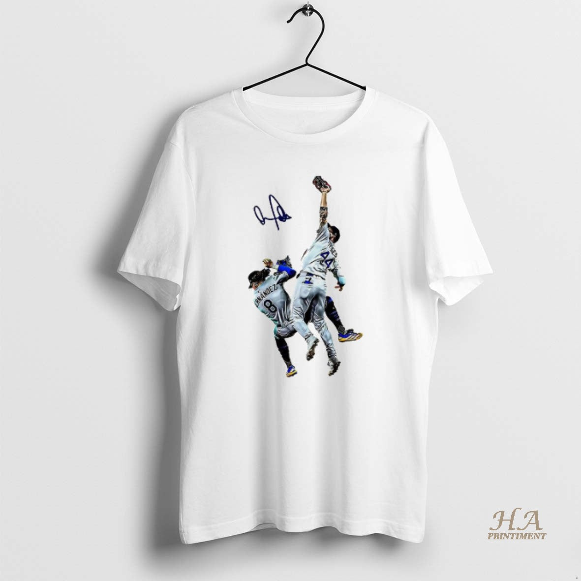 Official Dodgers Player Teoscar Hernandez And George Springer World Series 2025 Signature Shirt Hoodie Sweatshirt