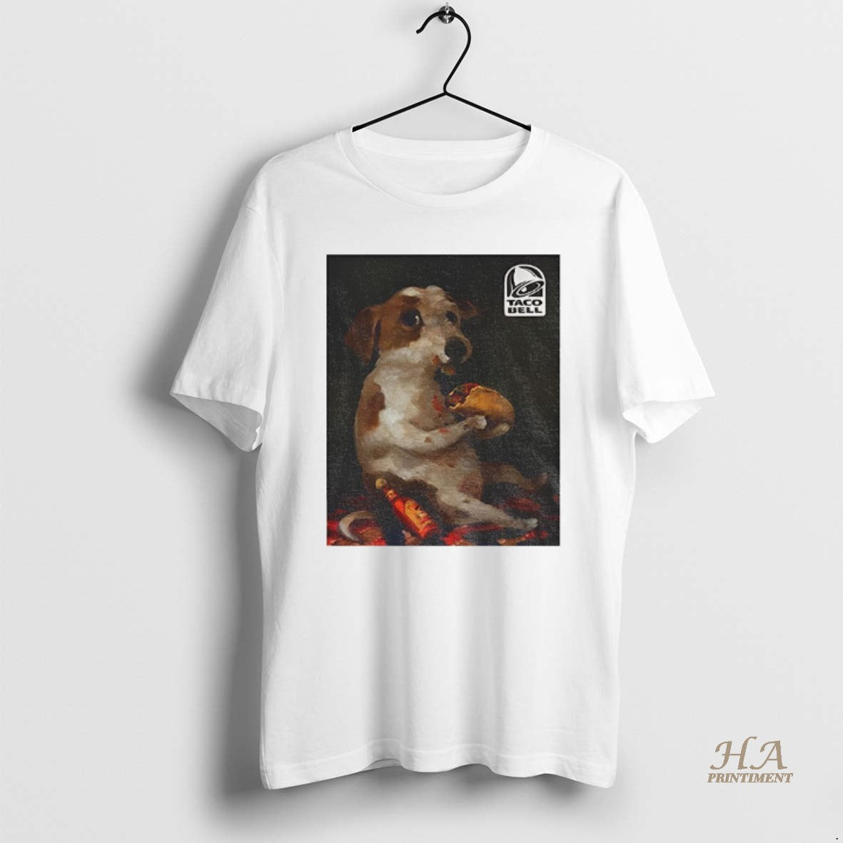 Official Dog Chilling With Taco Bell Funny Meme Shirt Hoodie Sweatshirt | PurePodTees.com