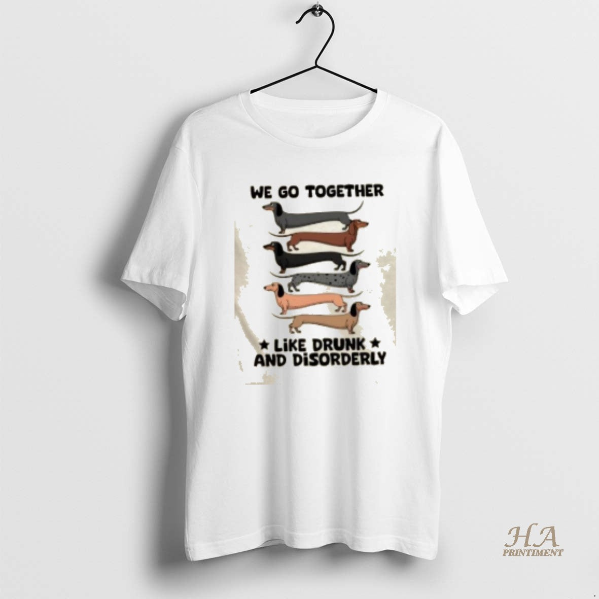 Official Dogs We Go Together Like Drunk And Disorderly Shirt Hoodie Sweatshirt | PurePodTees.com