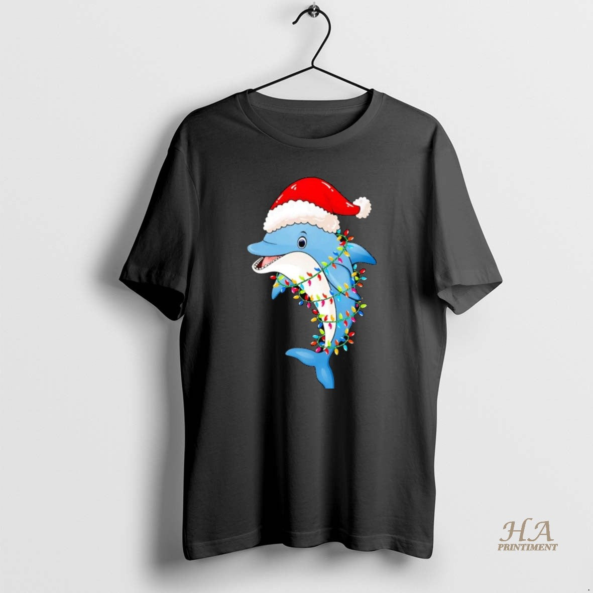 Official Dolphin Christmas Lights Shirt Hoodie Sweatshirt | PurePodTees.com