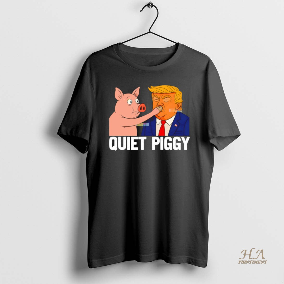 Official Donald Trump Quiet Piggy Anti Trump Democrat Liberal Republican Shirt Hoodie Sweatshirt | PurePodTees.com