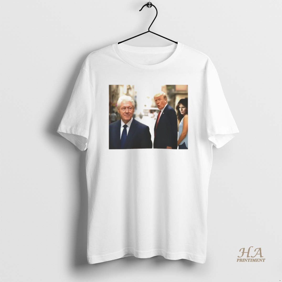 Official Donald Trump And Bill Clinton Bubba Distracted Boyfriend Meme Shirt Hoodie Sweatshirt | PurePodTees.com