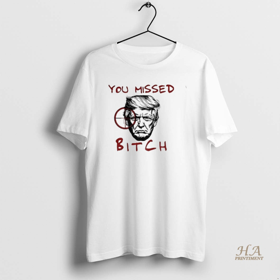 Official Donald Trump Meme Sniper Gun You Missed Bitch Political Shirt Hoodie Sweatshirt | PurePodTees.com