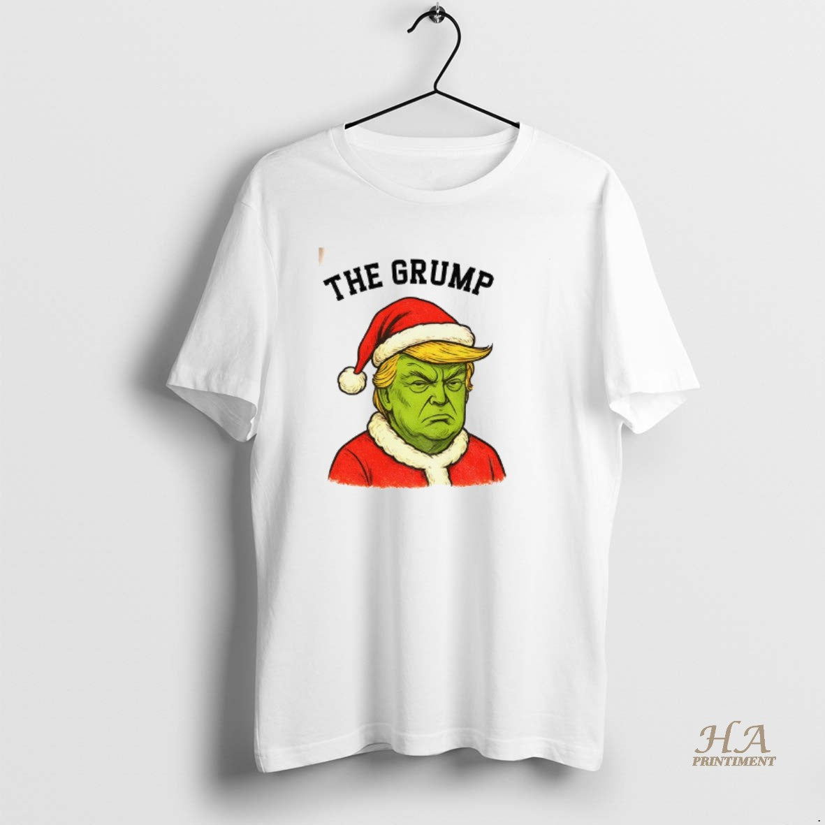 Official Donald Trump X Grinch The Grump Santa Claus Anti Trump Merry Christmas Shirt Hoodie Sweatshirt | PurePodTees.com
