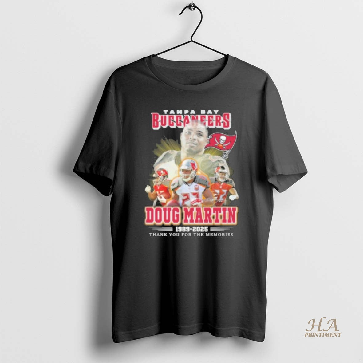 Official Doug Martin Tampa Bay Buccaneers 1989 2025 Thank You For The Memories Shirt Hoodie Sweatshirt | PurePodTees.com