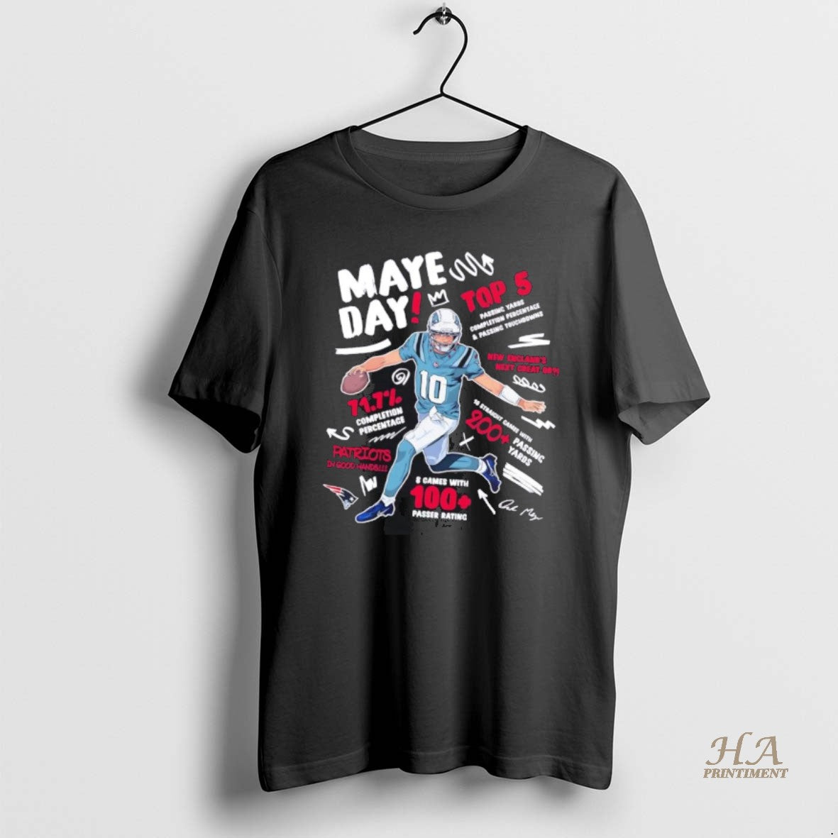 Official Drake Maye Day Patriots In Good Hands Shirt Hoodie Sweatshirt | PurePodTees.com