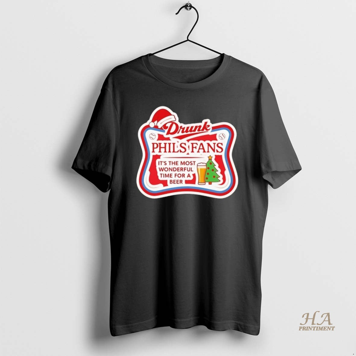 Official Drunk Phils Fans Holiday Its The Most Wonderful Time For A Beer Shirt Hoodie Sweatshirt | PurePodTees.com
