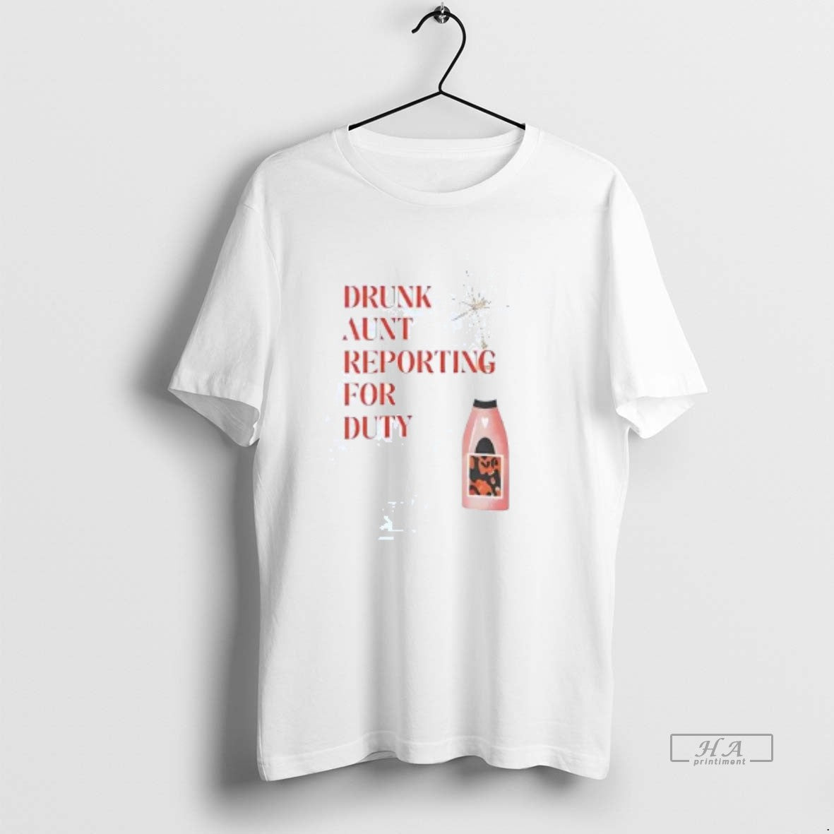 Official Drunk Aunt Reporting For Duty Shirt Hoodie Sweatshirt | PurePodTees.com