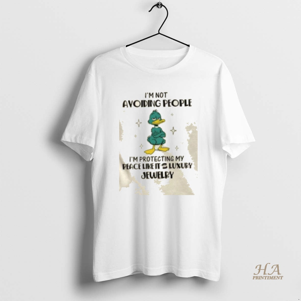 Official Duck Im Not Avoiding People Im Protecting My Peace Like Its Luxury Jewelry Shirt Hoodie Sweatshirt | PurePodTees.com