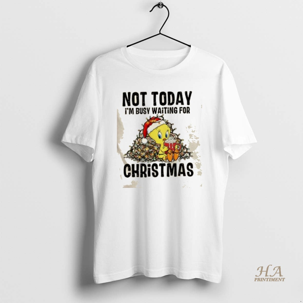 Official Duck Not Today Im Busy Waiting For Christmas Shirt Hoodie Sweatshirt | PurePodTees.com