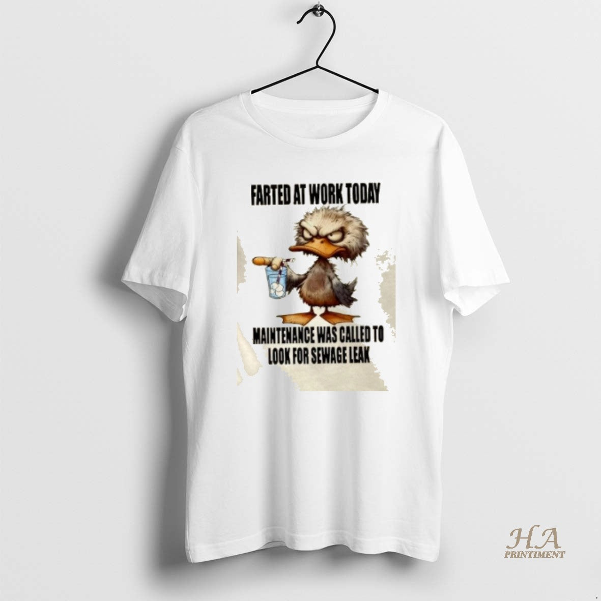 Official Duck Farted At Work Today Maintenance Was Called To Look For A Sewage Leak Shirt Hoodie Sweatshirt | PurePodTees.com