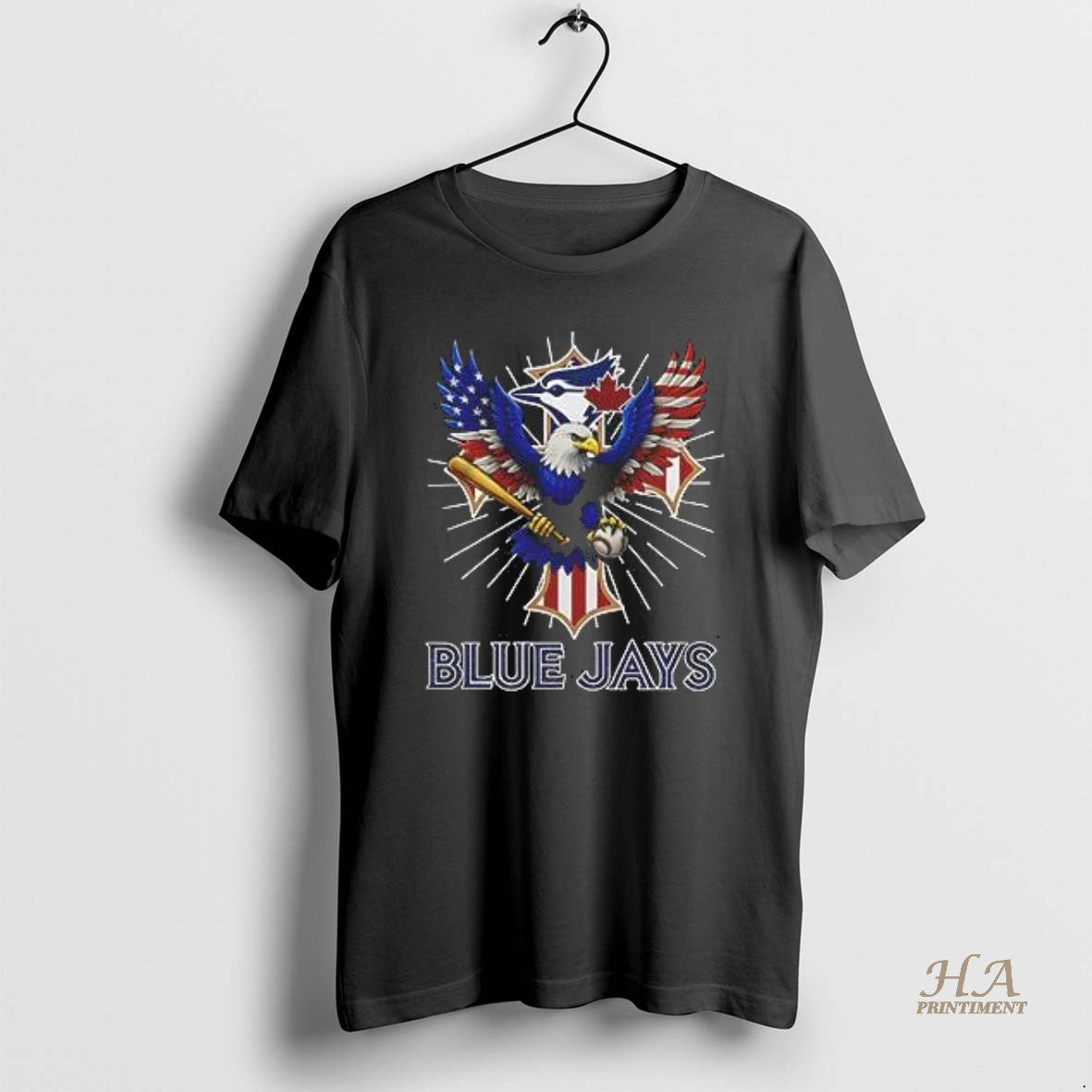 Official Eagle Baseball Toronto Blue Jays American Flag 2025 Shirt Hoodie Sweatshirt | PurePodTees.com