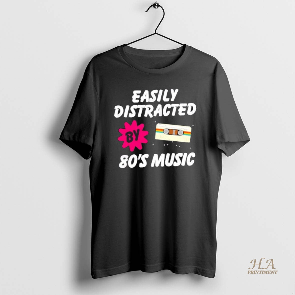 Official Easily Distracted By 80smusic Retro Shirt Hoodie Sweatshirt | PurePodTees.com
