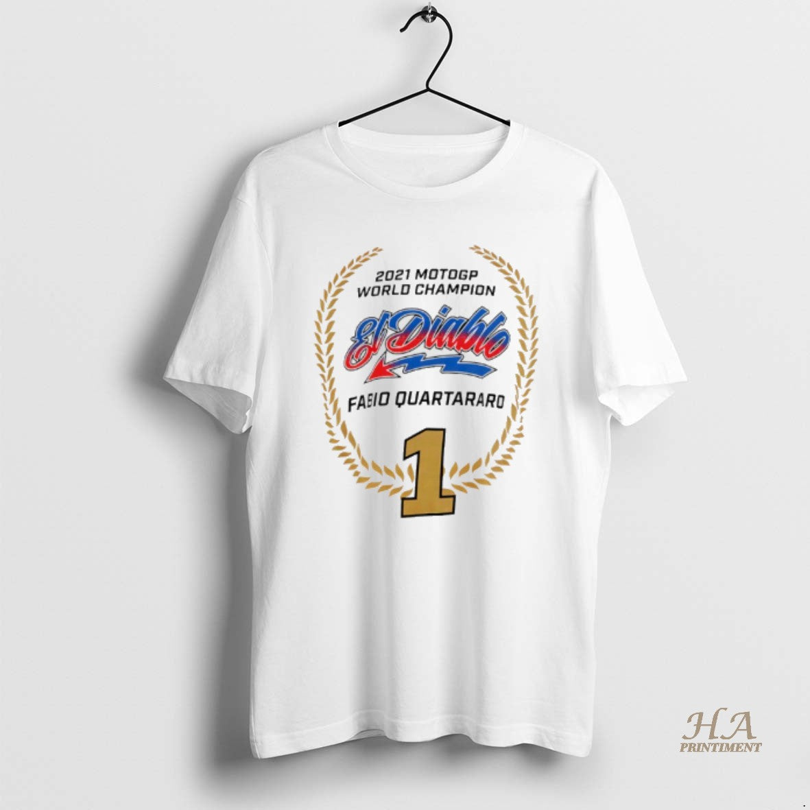 Official El Diablo Fabio Quartararo 2021 Team World Championship Signed Shirt Hoodie Sweatshirt | PurePodTees.com