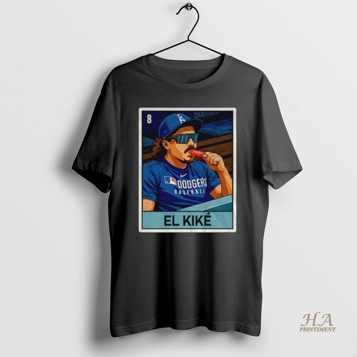 Official El Kike Enrique Hernandez Eat Hot Dog Los Angeles Dodgers Mlb Baseball 2025 Card Shirt Hoodie Sweatshirt