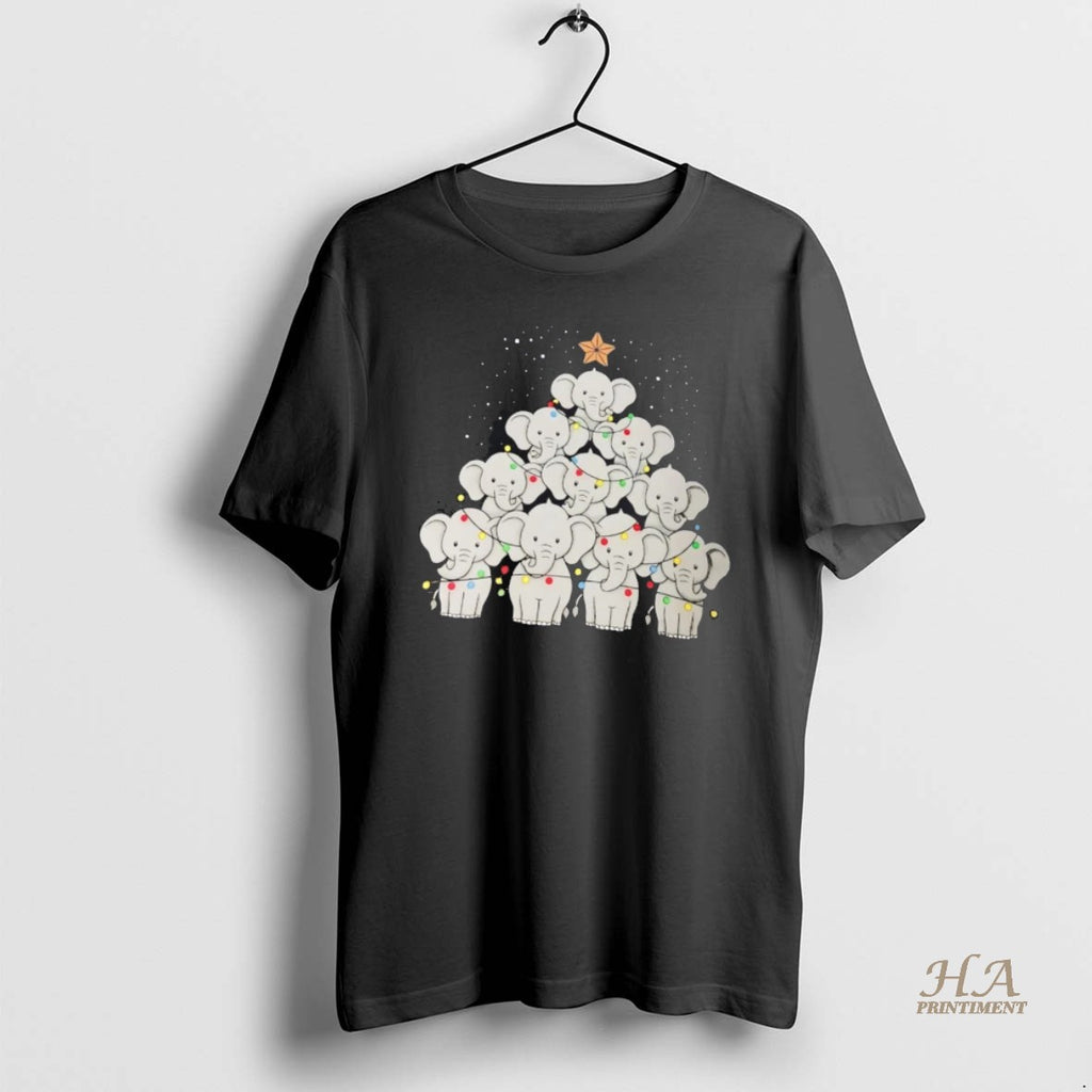 Official Elephant Christmas Tree Shirt Hoodie Sweatshirt | PurePodTees.com