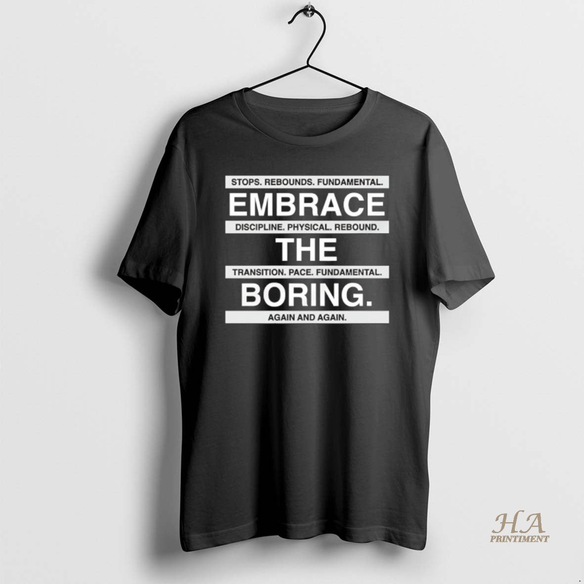 Official Embrace The Boring Stops Rebounds Fundamental Shirt Hoodie Sweatshirt | PurePodTees.com