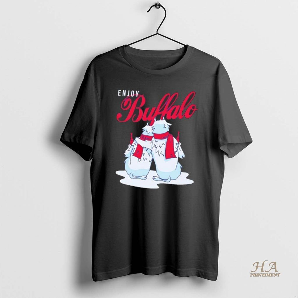 Official Enjoy Buffalo Snowmen Christmas Vintage Shirt Hoodie Sweatshirt | PurePodTees.com