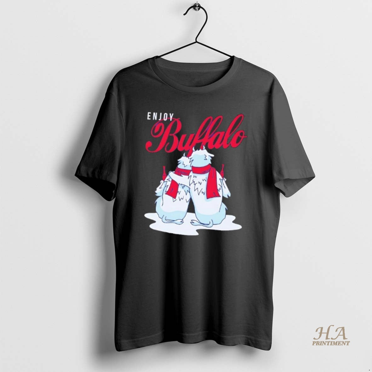 Official Enjoy Buffalo Snowmen Christmas Vintage Shirt Hoodie Sweatshirt | PurePodTees.com