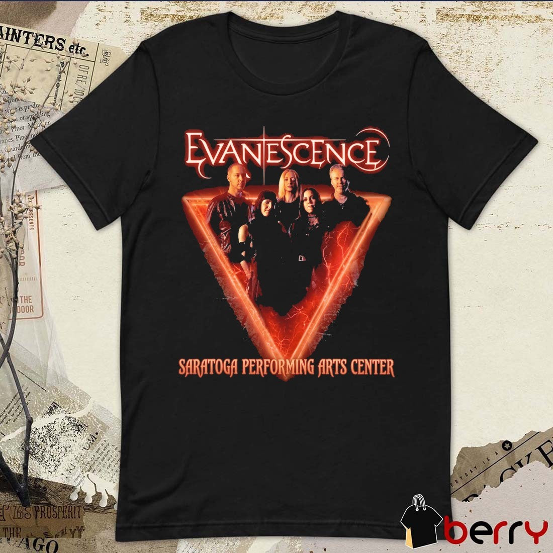 Evanescence World Tour Saratoga Springs Performing Arts Center NY June 23 2026 t-shirt