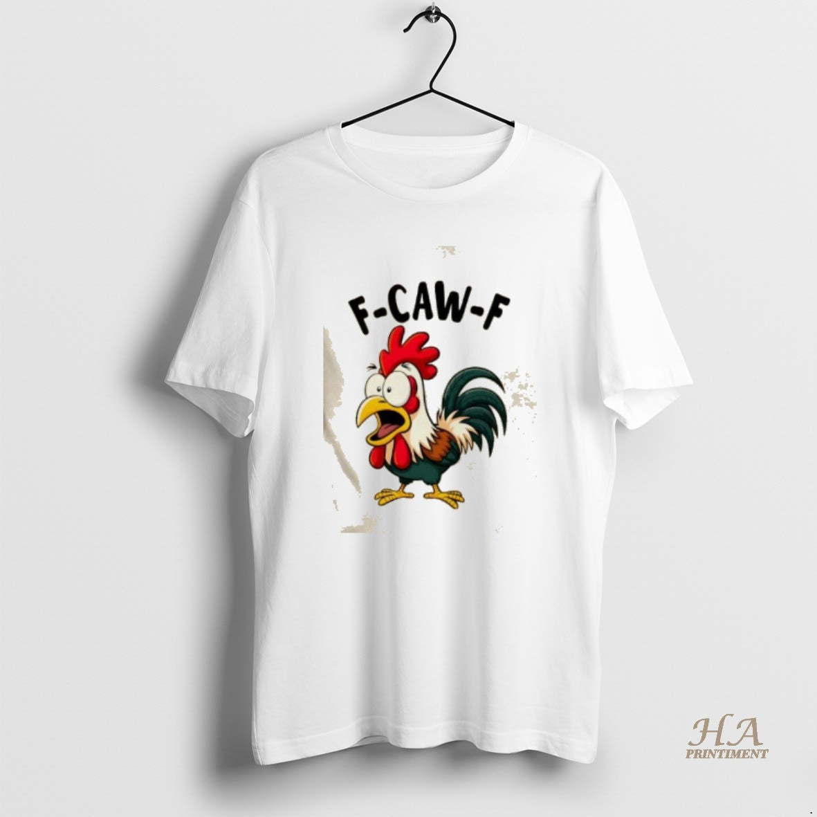 Official F Caw F Rooster Screaming Chicken Clucking Cartoon Shirt Hoodie Sweatshirt | PurePodTees.com