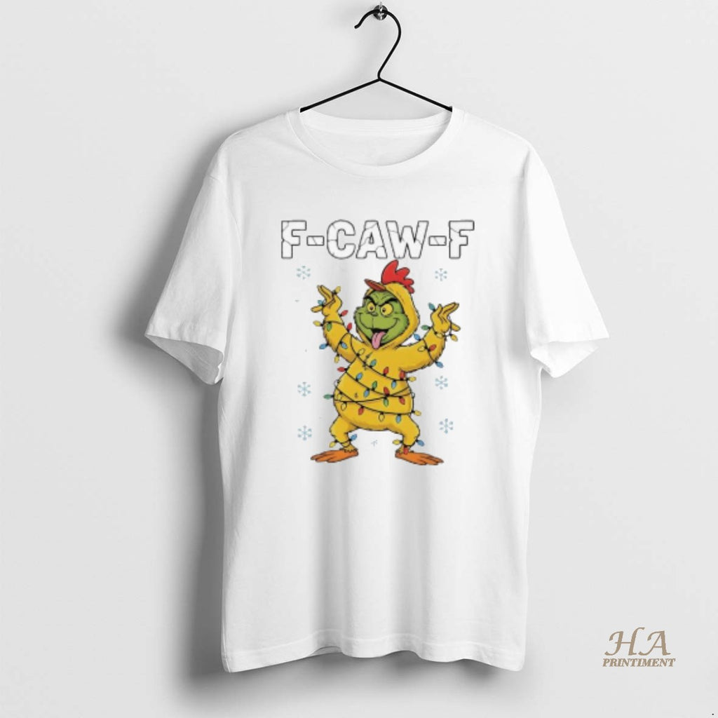 Official F Caw F Rooster X Grinch Character Shirt Hoodie Sweatshirt | PurePodTees.com