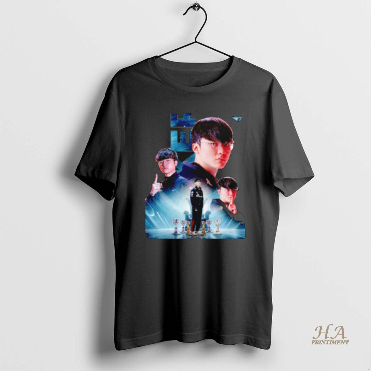 Official Faker The Goat Mid Lane King T1 Shirt Hoodie Sweatshirt | PurePodTees.com