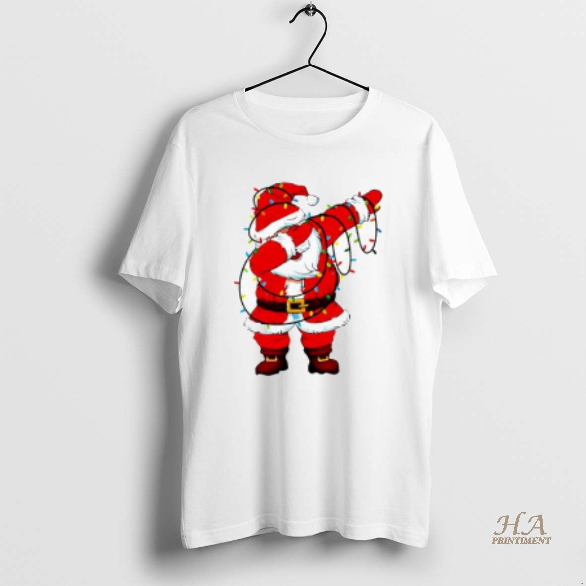 Official Family Xmas Dabbing Santa Christmas Lights Snow Shirt Hoodie Sweatshirt | PurePodTees.com
