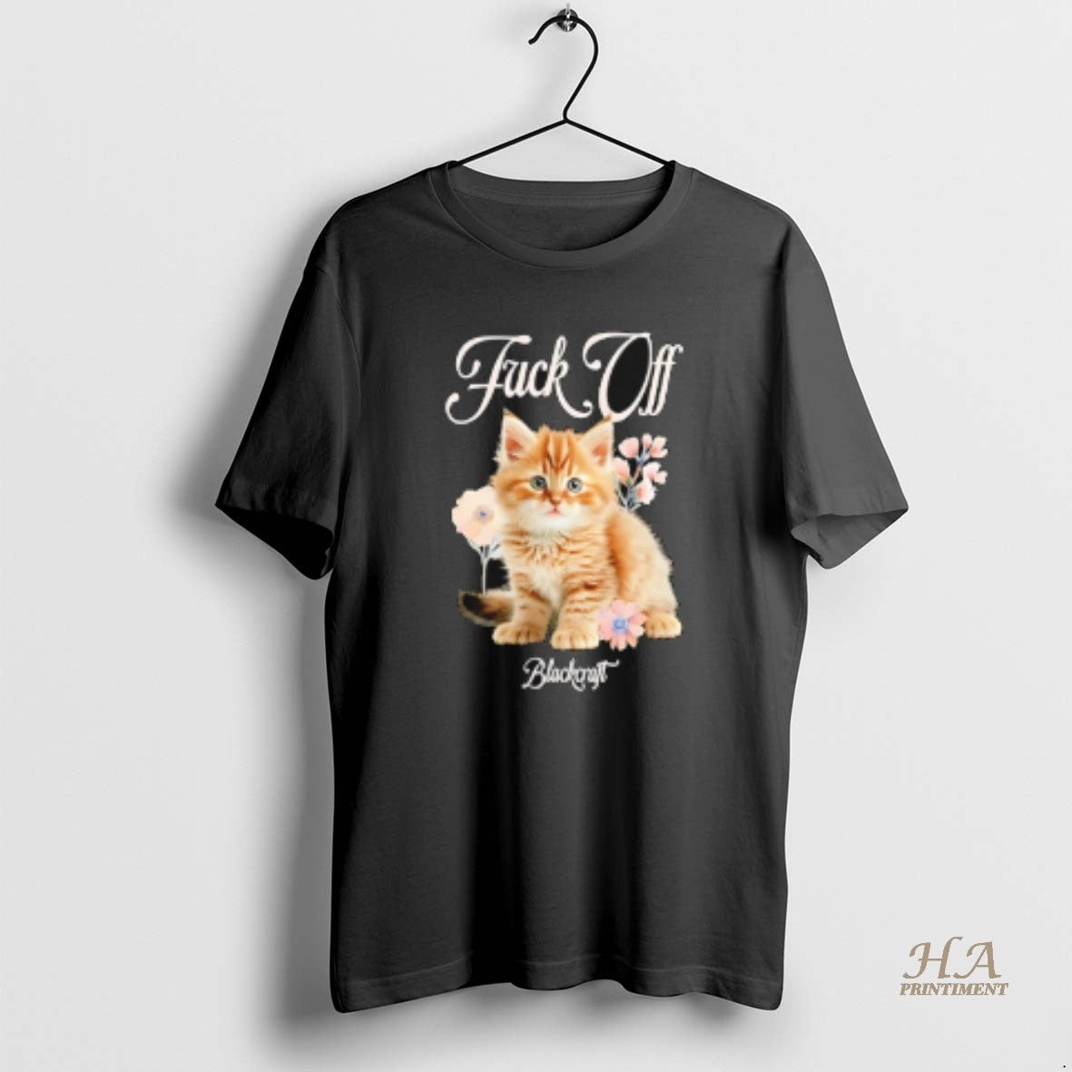 Official Fck Off Cat Flower Shirt Hoodie Sweatshirt | PurePodTees.com