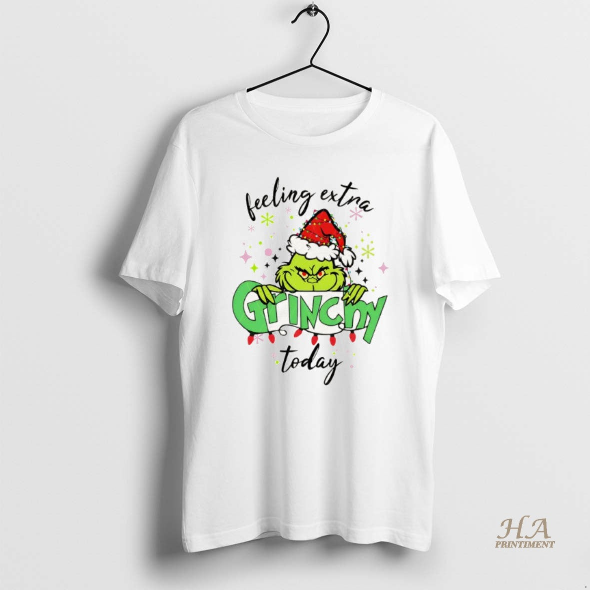 Official Feeling Extra Grincy Today Christmas Shirt Hoodie Sweatshirt | PurePodTees.com
