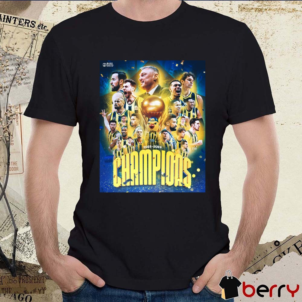 Fenerbahçe Beko 2025-2026 Turkish Basketball Super League championship Poster t-shirt