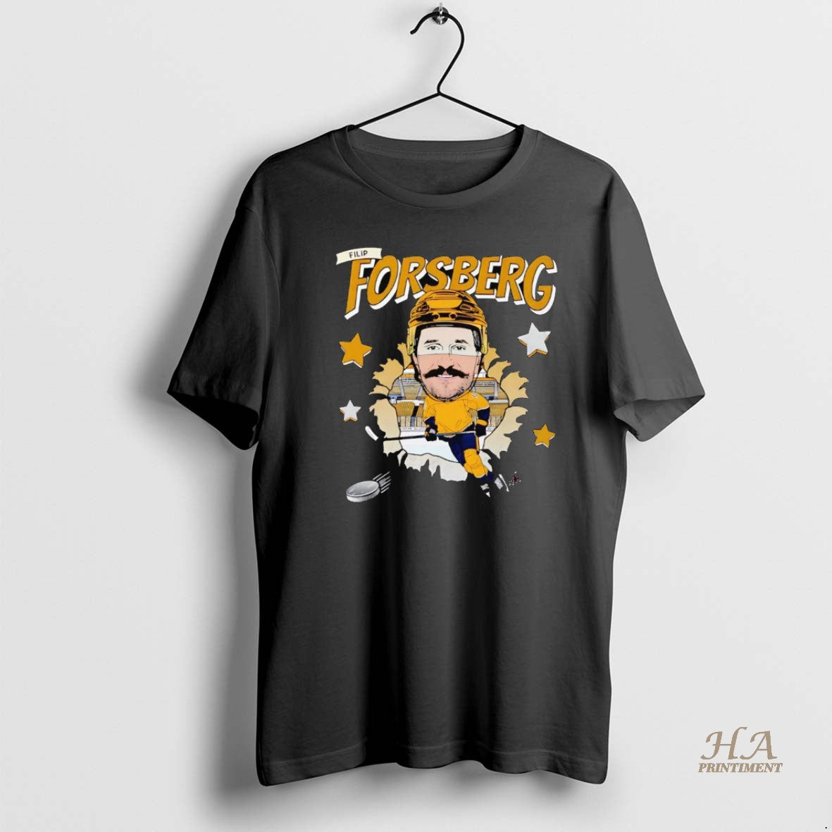 Official Filip Forsberg Caricature Nashville Predators Shirt Hoodie Sweatshirt | PurePodTees.com