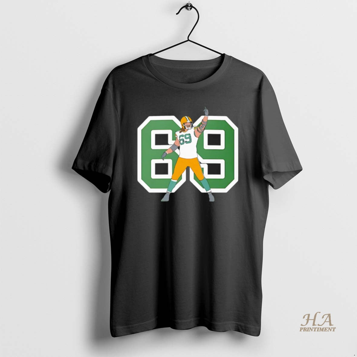 Official Finger Bakh 69 Green Bay Packers Black Ornaments Shirt Hoodie Sweatshirt | PurePodTees.com