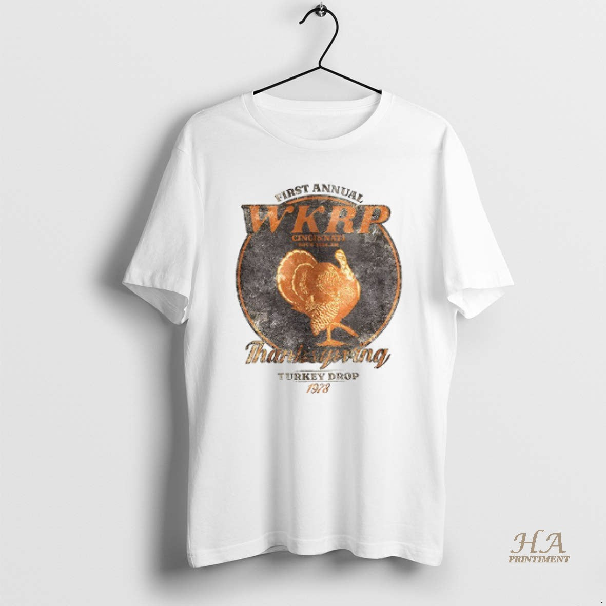 Official First Annual Wkrp Thanksgiving Day Turkey Drop 1978 Retro Shirt Hoodie Sweatshirt | PurePodTees.com