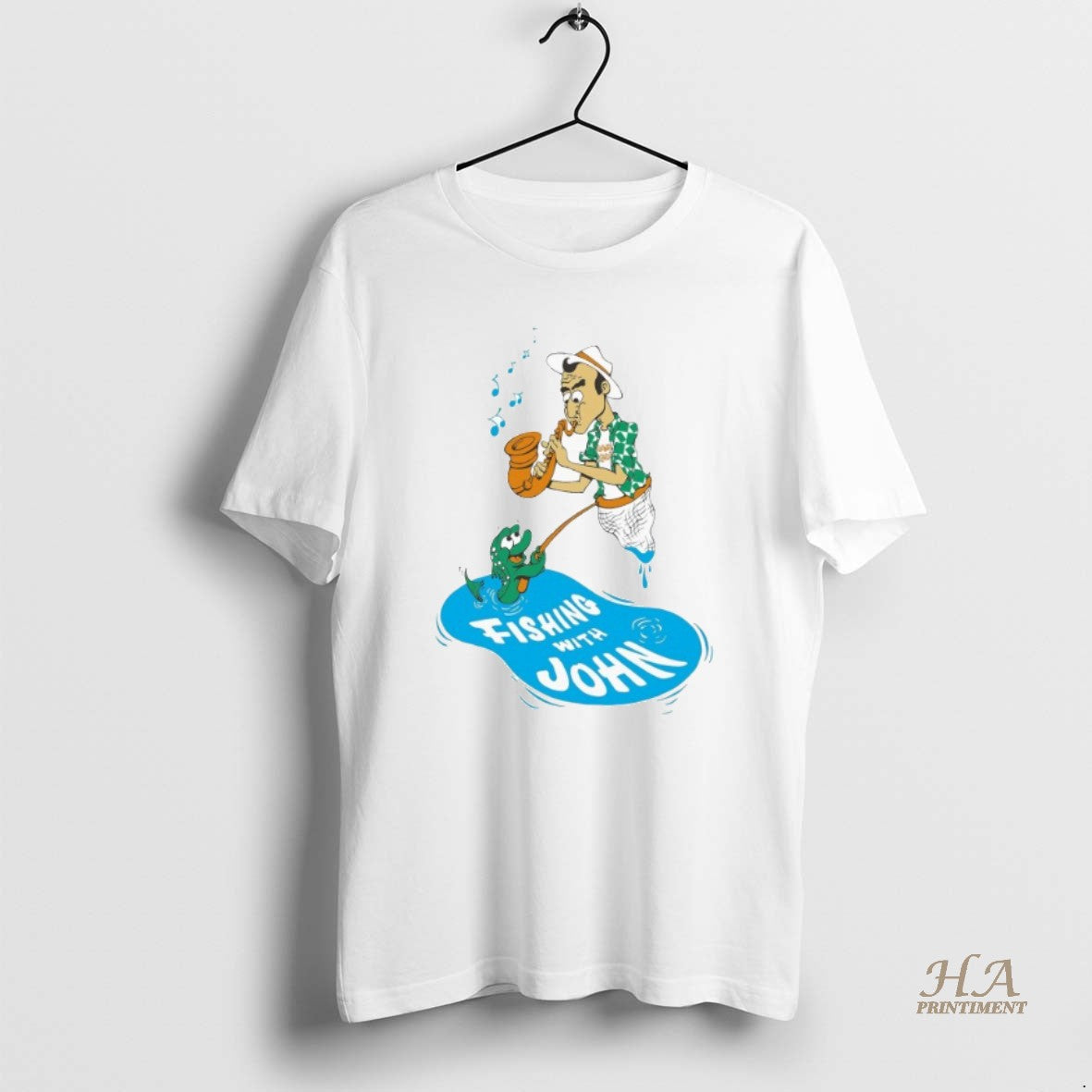 Official Fishing With John Trumpet Shirt Hoodie Sweatshirt | PurePodTees.com